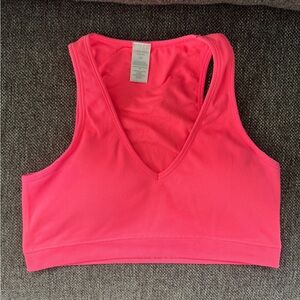 4/$25 Calvin Klein bright coral  Racerback Sports Bra